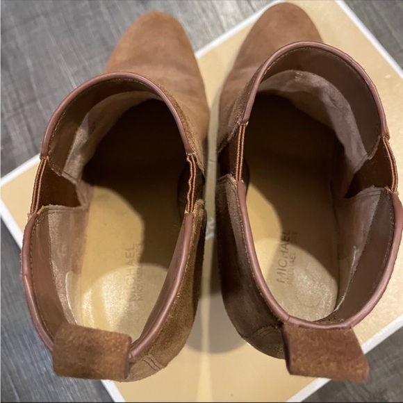 Michael Kors brown suede leather heel boots - Picture 6 of 7